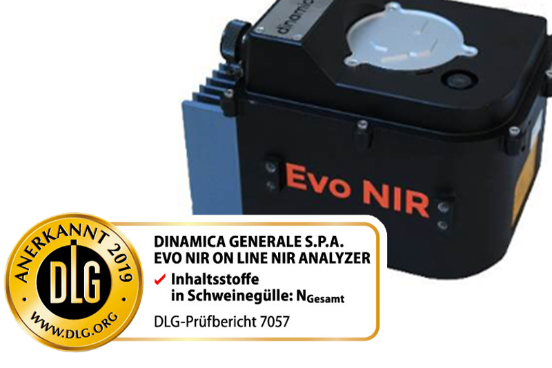 Il sensore EvoNIR di Dinamica Generale certificato DLG per liquame suino