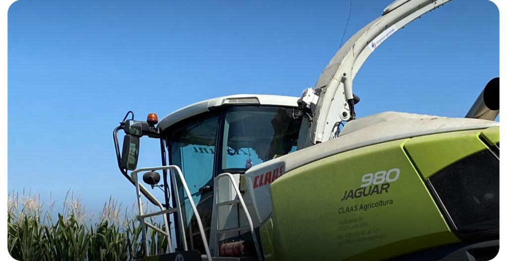 evonir-cosechadora de forraje-aplicación-análisis en tiempo real